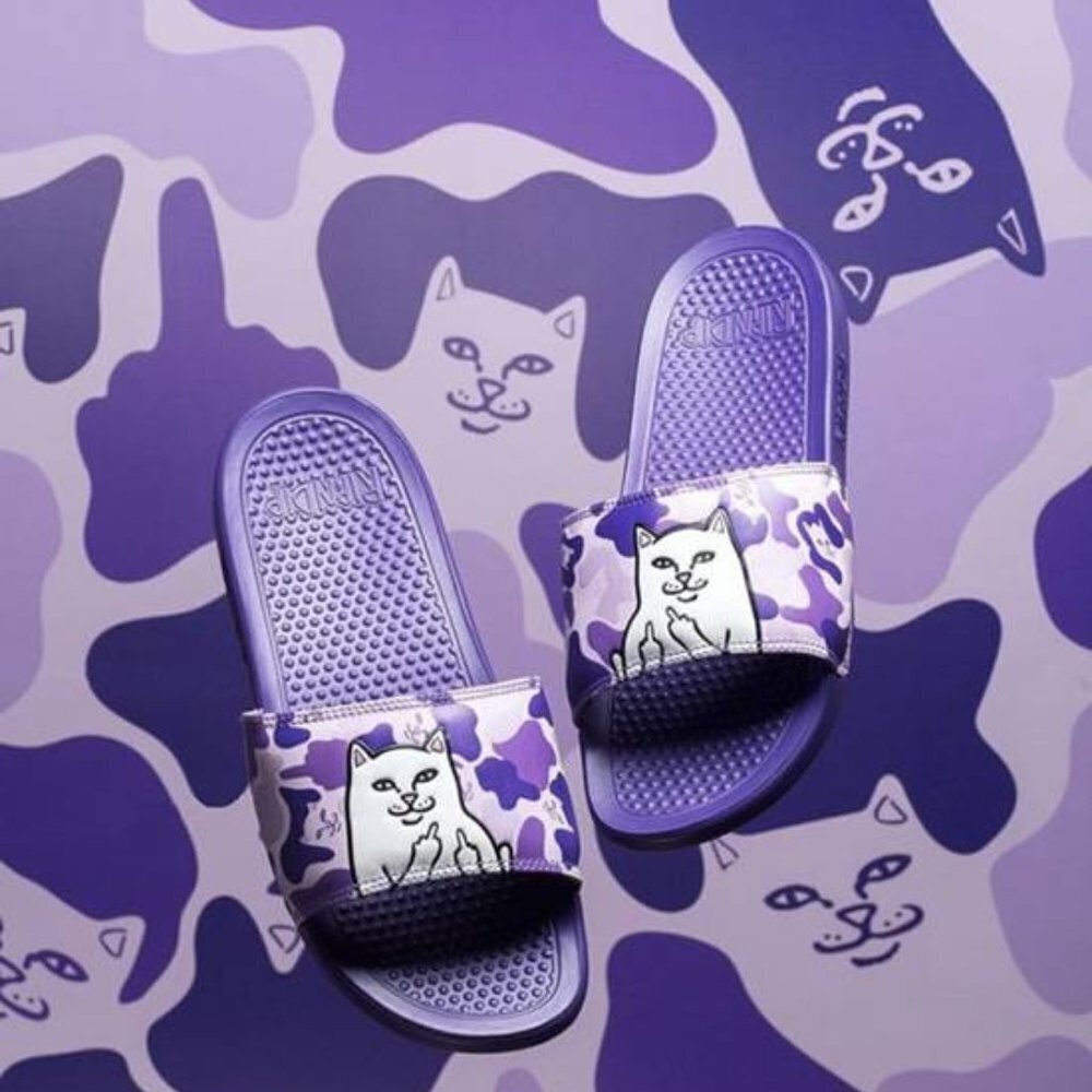 Ripndip Lord Nermal Slides (Purple Camo)